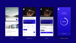 Wim Hof app design after screens